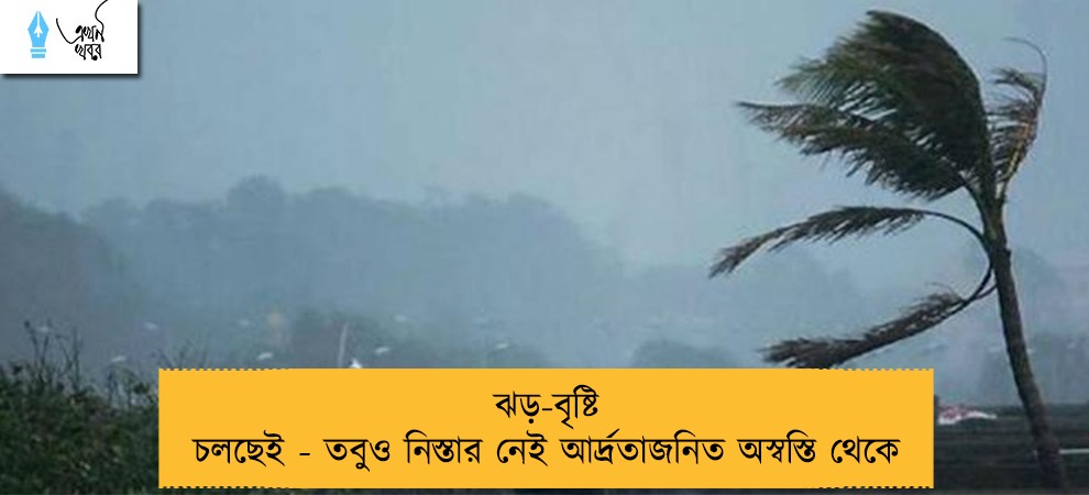 ঝড়-বৃষ্টি চলছেই - তবুও নিস্তার নেই আর্দ্রতাজনিত অস্বস্তি থেকে