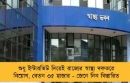 শুধু ইন্টারভিউ দিয়েই রাজ্যের স্বাস্থ্য দফতরে নিয়োগ, বেতন ৩৫ হাজার - জেনে নিন বিস্তারিত