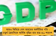 আরও ঝিমিয়ে গেল ভারতের অর্থনীতির গতি – চতুর্থ ত্রৈমাসিকে আর্থিক বৃদ্ধির হার মাত্র ৪.১ শতাংশ