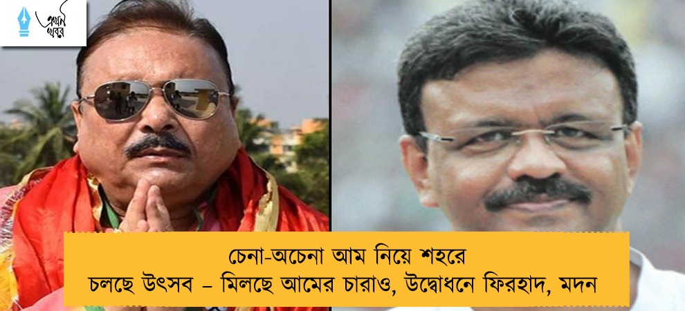 চেনা-অচেনা আম নিয়ে শহরে চলছে উৎসব – মিলছে আমের চারাও, উদ্বোধনে ফিরহাদ, মদন