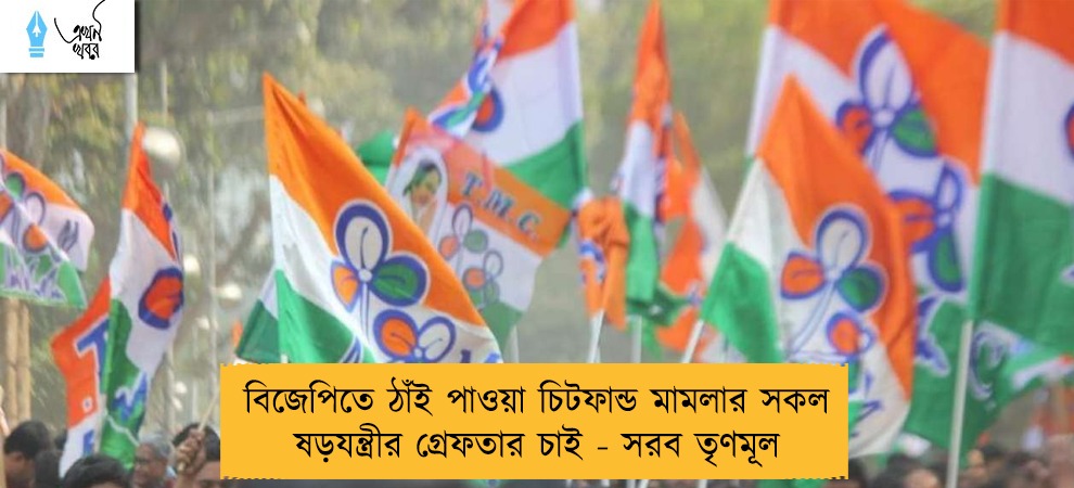 বিজেপিতে ঠাঁই পাওয়া চিটফান্ড মামলার সকল ষড়যন্ত্রীর গ্রেফতার চাই - সরব তৃণমূল