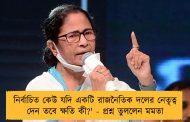 নির্বাচিত কেউ যদি একটি রাজনৈতিক দলের নেতৃত্ব দেন তবে ক্ষতি কী?' - প্রশ্ন তুললেন মমতা