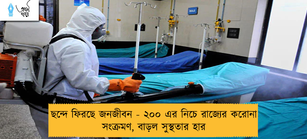 ছন্দে ফিরছে জনজীবন - ২০০ এর নিচে রাজ্যের করোনা সংক্রমণ, বাড়ল সুস্থতার হার