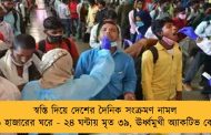 স্বস্তি দিয়ে দেশের দৈনিক সংক্রমণ নামল ১৬ হাজারের ঘরে - ২৪ ঘন্টায় মৃত ৩৯, ঊর্ধ্বমুখী অ্যাকটিভ কেস
