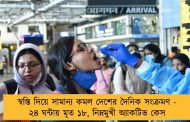 স্বস্তি দিয়ে সামান্য কমল দেশের দৈনিক সংক্রমণ - ২৪ ঘন্টায় মৃত ১৮, নিম্নমুখী অ্যাকটিভ কেস