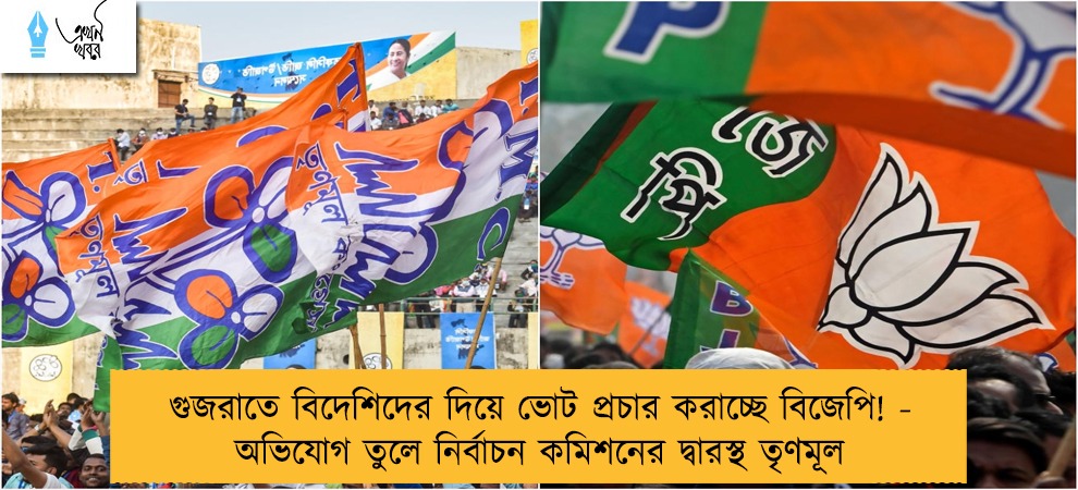 গুজরাতে বিদেশিদের দিয়ে ভোট প্রচার করাচ্ছে বিজেপি! - অভিযোগ তুলে নির্বাচন কমিশনের দ্বারস্থ তৃণমূল