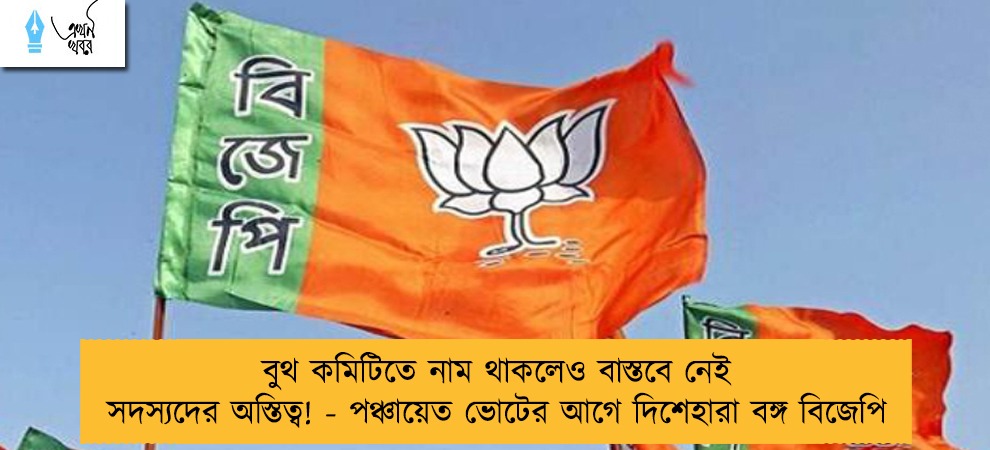 বুথ কমিটিতে নাম থাকলেও বাস্তবে নেই সদস্যদের অস্তিত্ব! - পঞ্চায়েত ভোটের আগে দিশেহারা বঙ্গ বিজেপি