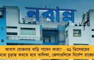 আবাস যোজনায় বাড়ি পাবেন কারা? - ৩১ ডিসেম্বরের মধ্যে চূড়ান্ত করতে হবে তালিকা, জেলাগুলিকে নির্দেশ রাজ্যের