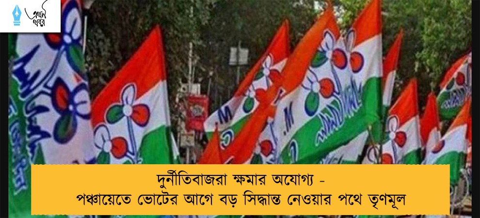 দুর্নীতিবাজরা ক্ষমার অযোগ্য - পঞ্চায়েতে ভোটের আগে বড় সিদ্ধান্ত নেওয়ার পথে তৃণমূল