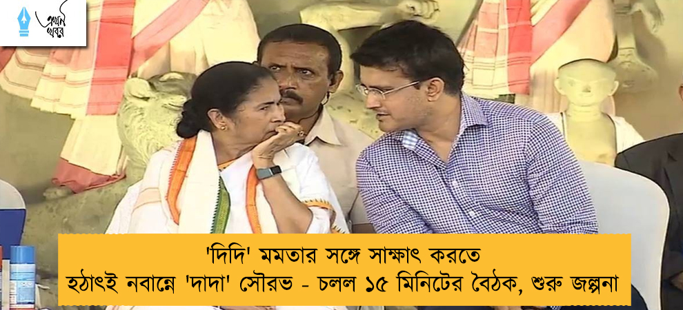 'দিদি' মমতার সঙ্গে সাক্ষাৎ করতে হঠাৎই নবান্নে 'দাদা' সৌরভ - চলল ১৫ মিনিটের বৈঠক, শুরু জল্পনা