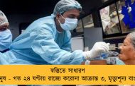 স্বস্তিতে সাধারণ মানুষ - গত ২৪ ঘণ্টায় রাজ্যে করোনা আক্রান্ত ৩, মৃত্যুশূন্য বাংলা