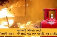 আচমকাই সিলিন্ডার ফেটে বিধ্বংসী আগুন - বসিরহাটে পুড়ে গেল ঘরবাড়ি, মৃত ১ প্রৌঢ়