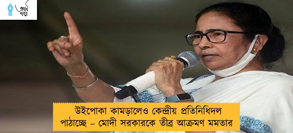 উইপোকা কামড়ালেও কেন্দ্রীয় প্রতিনিধিদল পাঠাচ্ছে – মোদী সরকারকে তীব্র আক্রমণ মমতার