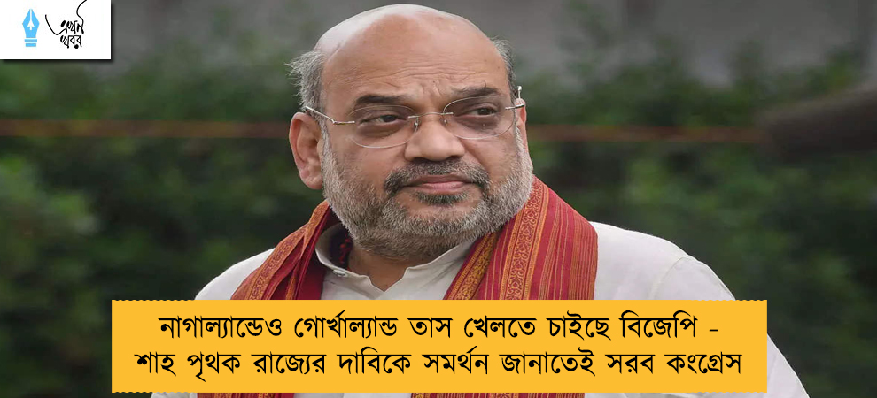 নাগাল্যান্ডেও গোর্খাল্যান্ড তাস খেলতে চাইছে বিজেপি - শাহ পৃথক রাজ্যের দাবিকে সমর্থন জানাতেই সরব কংগ্রেস