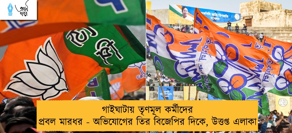 গাইঘাটায় তৃণমূল কর্মীদের প্রবল মারধর - অভিযোগের তির বিজেপির দিকে, উত্তপ্ত এলাকা