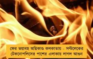 ফের ভয়াবহ অগ্নিকাণ্ড কলকাতায় - সল্টলেকের টেকনোপলিসের পাশের এলাকায় লাগল আগুন