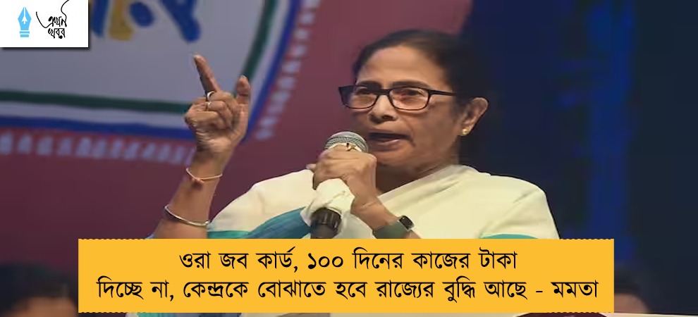 ওরা জব কার্ড, ১০০ দিনের কাজের টাকা দিচ্ছে না, কেন্দ্রকে বোঝাতে হবে রাজ্যের বুদ্ধি আছে - মমতা