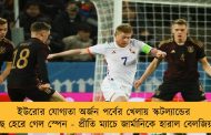 ইউরোর যোগ্যতা অর্জন পর্বের খেলায় স্কটল্যান্ডের কাছে হেরে গেল স্পেন - প্রীতি ম্যাচে জার্মানিকে হারাল বেলজিয়াম