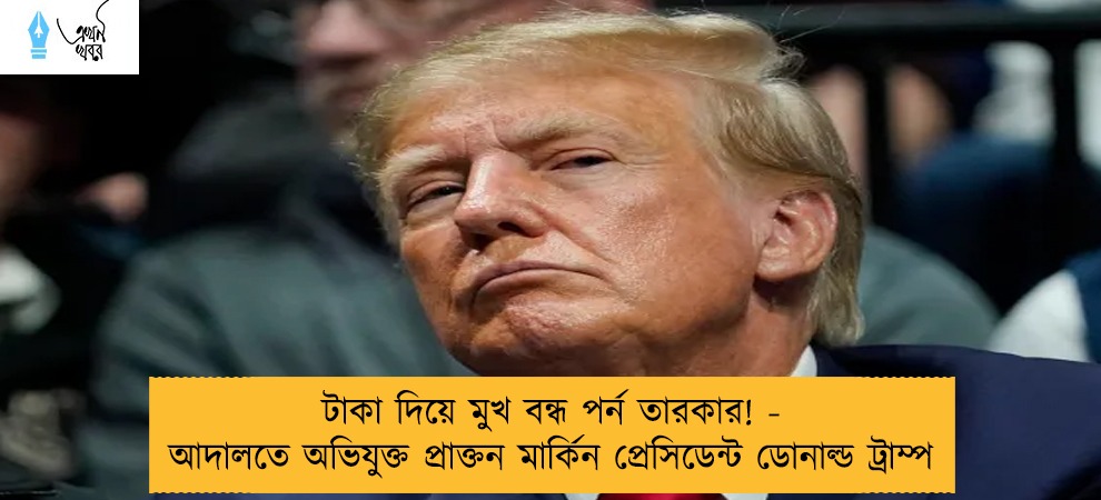 টাকা দিয়ে মুখ বন্ধ পর্ন তারকার! - আদালতে অভিযুক্ত প্রাক্তন মার্কিন প্রেসিডেন্ট ডোনাল্ড ট্রাম্প