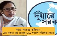 দুয়ারে সরকারে বাজিমাত – এক সপ্তাহে চার প্রকল্পে ১০০ শতাংশ পরিষেবা প্রদান