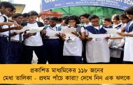 প্রকাশিত মাধ্যমিকের ১১৮ জনের মেধা তালিকা - প্রথম পাঁচে কারা? দেখে নিন এক ঝলকে