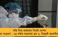 স্বস্তি দিয়ে হাজারের নিচেই দেশের দৈনিক সংক্রমণ - ২৪ ঘন্টায় করোনায় মৃত ৬, নিম্নমুখী অ্যাকটিভ কেস
