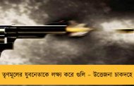 তৃণমূলের যুবনেতাকে লক্ষ্য করে গুলি – উত্তেজনা চাকদহে