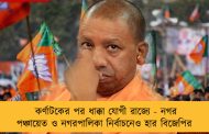 কর্ণাটকের পর ধাক্কা যোগী রাজ্যে - নগর পঞ্চায়েত ও নগরপালিকা নির্বাচনেও হার বিজেপির