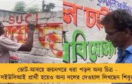 ভোট-আবহে জয়নগরে ধরা পড়ল অন্য চিত্র - এসইউসিআই প্রার্থী হয়েও অন্য দলের দেওয়াল লিখছেন শিবুরাম