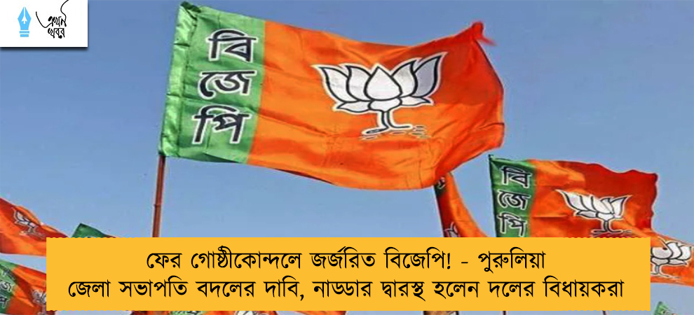 ফের গোষ্ঠীকোন্দলে জর্জরিত বিজেপি! - পুরুলিয়া জেলা সভাপতি বদলের দাবি, নাড্ডার দ্বারস্থ হলেন দলের বিধায়করা