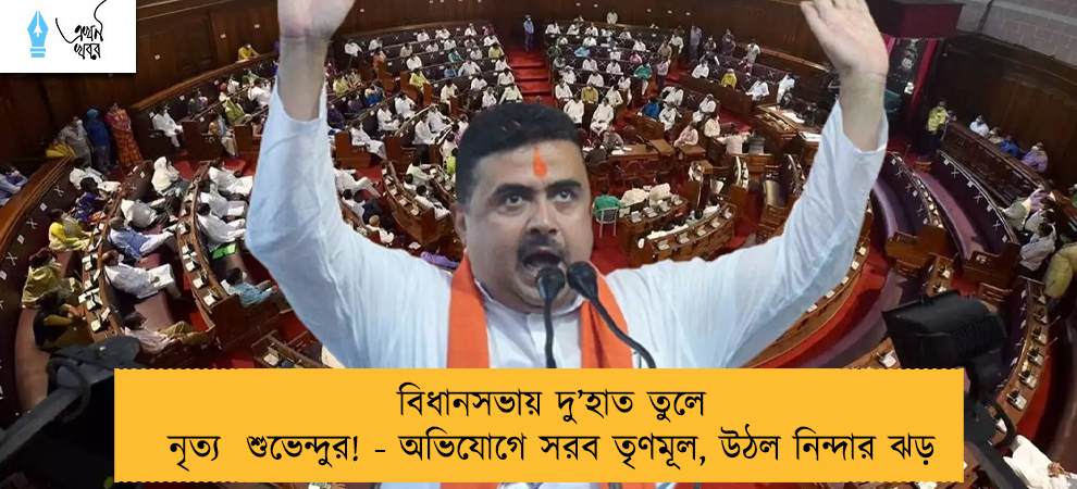 বিধানসভায় দু’হাত তুলে নৃত্য  শুভেন্দুর! - অভিযোগে সরব তৃণমূল, উঠল নিন্দার ঝড়