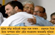 সুপ্রিম ফাঁড়া কাটতেই লালুর সঙ্গে সাক্ষাৎ - রাহুলকে নিজে হাতে ‘চম্পারন মটন’ রেঁধে খাওয়ালেন আরজেডি সুপ্রিমো