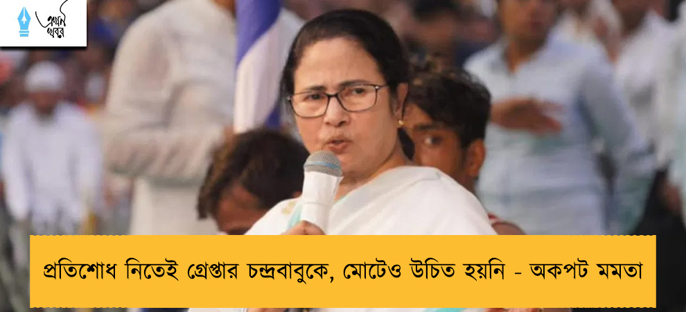 প্রতিশোধ নিতেই গ্রেপ্তার চন্দ্রবাবুকে, মোটেও উচিত হয়নি - অকপট মমতা