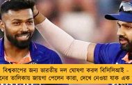 বিশ্বকাপের জন্য ভারতীয় দল ঘোষণা করল বিসিসিআই - ১৫ জনের তালিকায় জায়গা পেলেন কারা, দেখে নেওয়া যাক এক নজরে