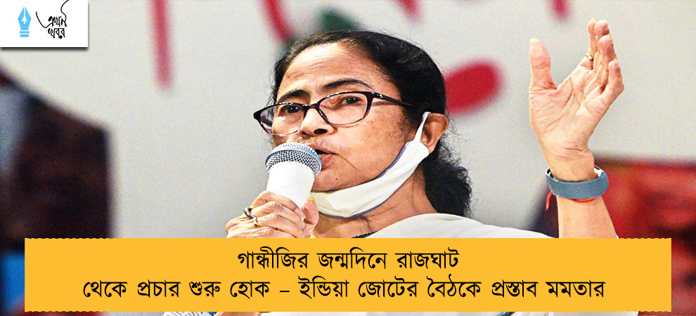 গান্ধীজির জন্মদিনে রাজঘাট থেকে প্রচার শুরু হোক – ইন্ডিয়া জোটের বৈঠকে প্রস্তাব মমতার