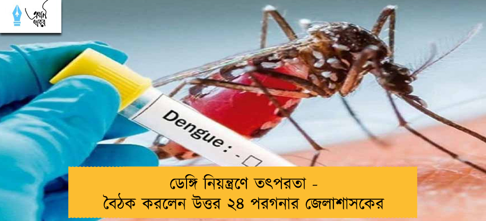 ডেঙ্গি নিয়ন্ত্রণে তৎপরতা -  বৈঠক করলেন উত্তর ২৪ পরগনার জেলাশাসকের