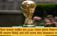 অভিনব কায়দায় অনুষ্ঠিত হবে ২০৩০ সালের ফুটবল বিশ্বকাপ - তিনটি মহাদেশ মিলিয়ে মোট ছ’টি দেশের কাঁধে আয়োজনের দায়িত্ব