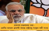 প্রকাশ্যে চাঞ্চল্যকর তথ্য - মোদীর আমলে ক্রমশই কমছে রাষ্ট্রায়ত্ত্ব সংস্থার কর্মী সংখ্যা