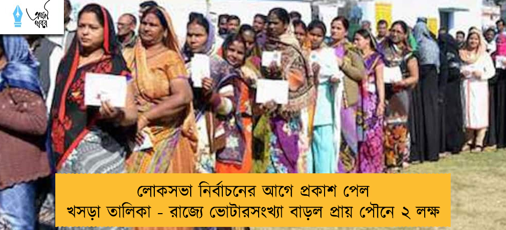 লোকসভা নির্বাচনের আগে প্রকাশ পেল খসড়া তালিকা - রাজ্যে ভোটারসংখ্যা বাড়ল প্রায় পৌনে ২ লক্ষ   