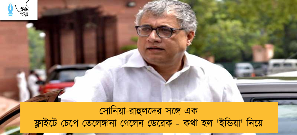 সোনিয়া-রাহুলদের সঙ্গে এক ফ্লাইটে চেপে তেলেঙ্গানা গেলেন ডেরেক - কথা হল 'ইন্ডিয়া' নিয়ে