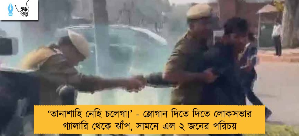 ‘তানাশাহি নেহি চলেগা!’ - স্লোগান দিতে দিতে লোকসভার গ্যালারি থেকে ঝাঁপ, সামনে এল ২ জনের পরিচয়