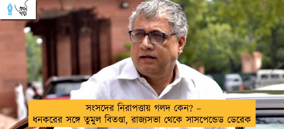 সংসদের নিরাপত্তায় গলদ কেন? – ধনকরের সঙ্গে তুমুল বিতণ্ডা, রাজ্যসভা থেকে সাসপেন্ডেড ডেরেক