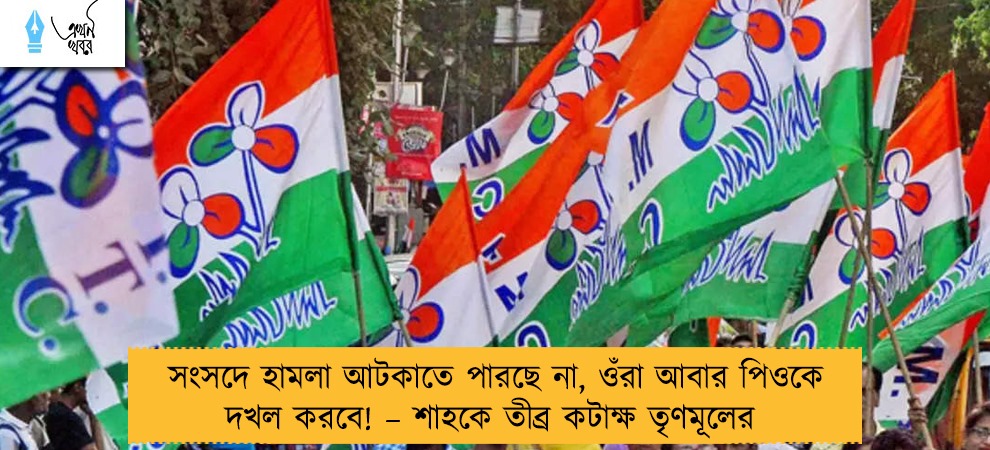 সংসদে হামলা আটকাতে পারছে না, ওঁরা আবার পিওকে দখল করবে! – শাহকে তীব্র কটাক্ষ তৃণমূলের