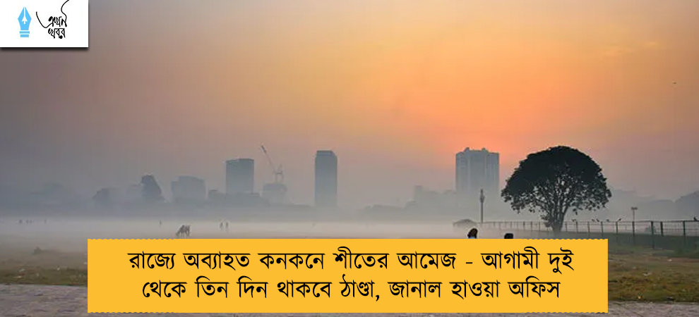 রাজ্যে অব্যাহত কনকনে শীতের আমেজ - আগামী দুই থেকে তিন দিন থাকবে ঠাণ্ডা, জানাল হাওয়া অফিস