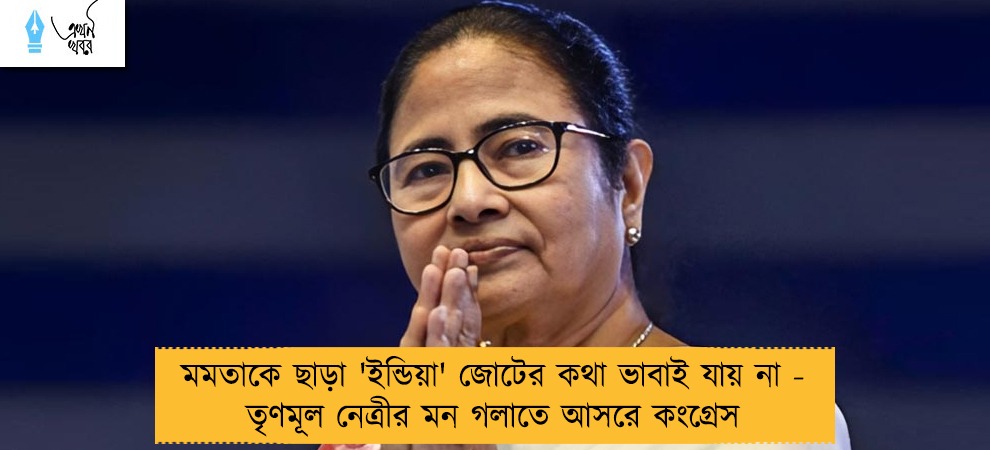 মমতাকে ছাড়া 'ইন্ডিয়া' জোটের কথা ভাবাই যায় না - তৃণমূল নেত্রীর মন গলাতে আসরে কংগ্রেস