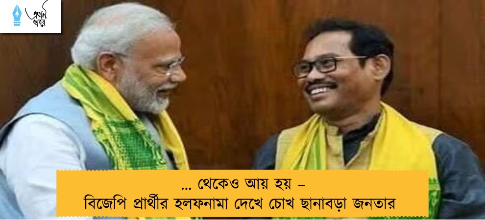 … থেকেও আয় হয় – বিজেপি প্রার্থীর হলফনামা দেখে চোখ ছানাবড়া জনতার