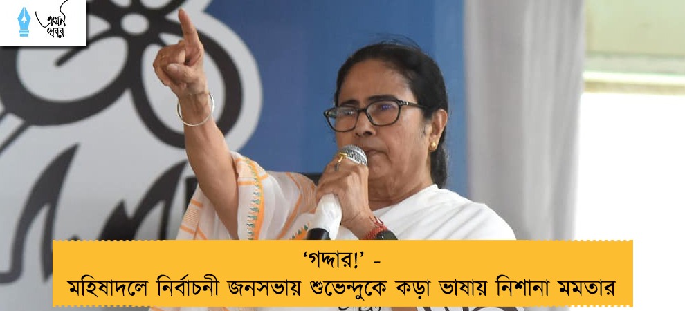 ‘গদ্দার!’ - মহিষাদলে নির্বাচনী জনসভায় শুভেন্দুকে কড়া ভাষায় নিশানা মমতার
