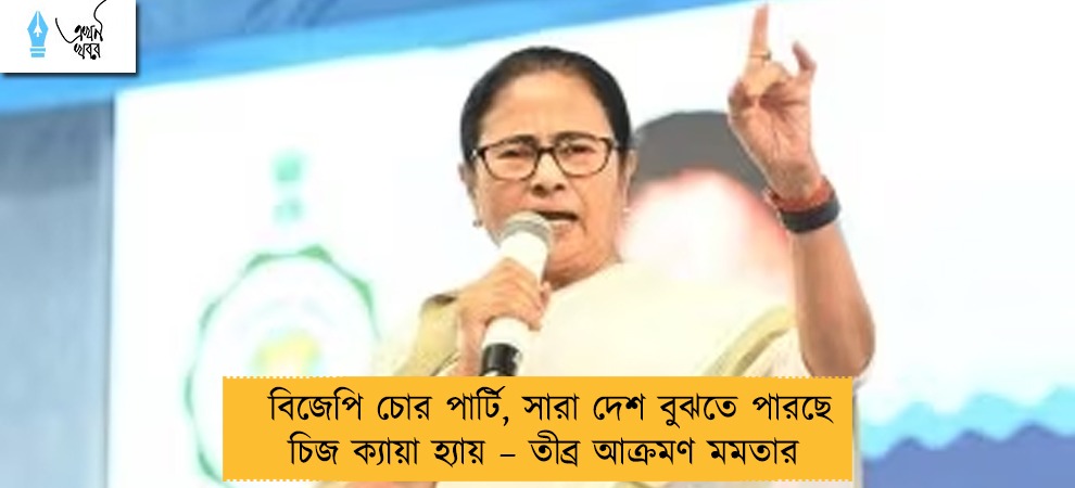 বিজেপি চোর পার্টি, সারা দেশ বুঝতে পারছে চিজ ক্যায়া হ্যায় – তীব্র আক্রমণ মমতার