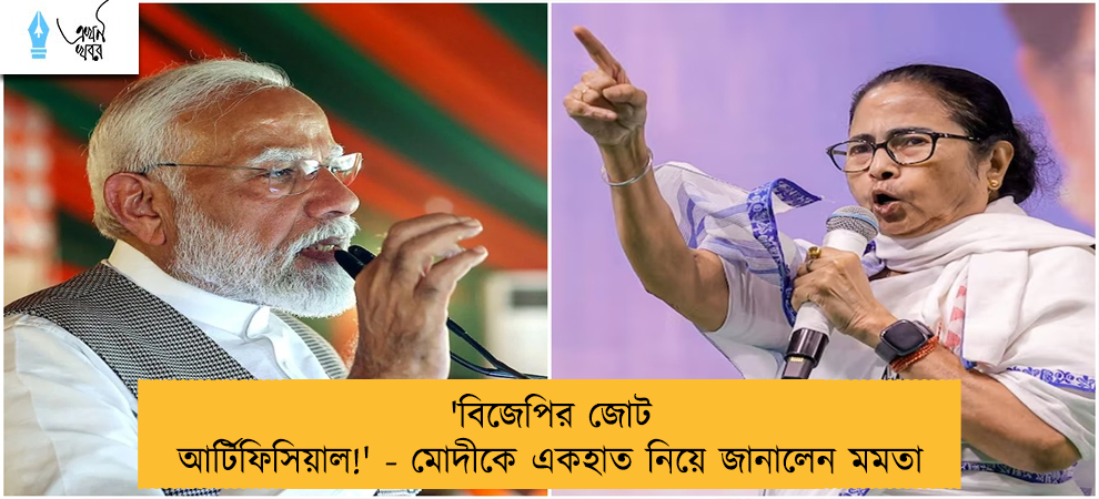 'বিজেপির জোট আর্টিফিসিয়াল!' - মোদীকে একহাত নিয়ে জানালেন মমতা
