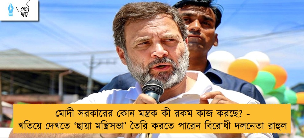 মোদী সরকারের কোন মন্ত্রক কী রকম কাজ করছে? - খতিয়ে দেখতে ‘ছায়া মন্ত্রিসভা’ তৈরি করতে পারেন বিরোধী দলনেতা রাহুল